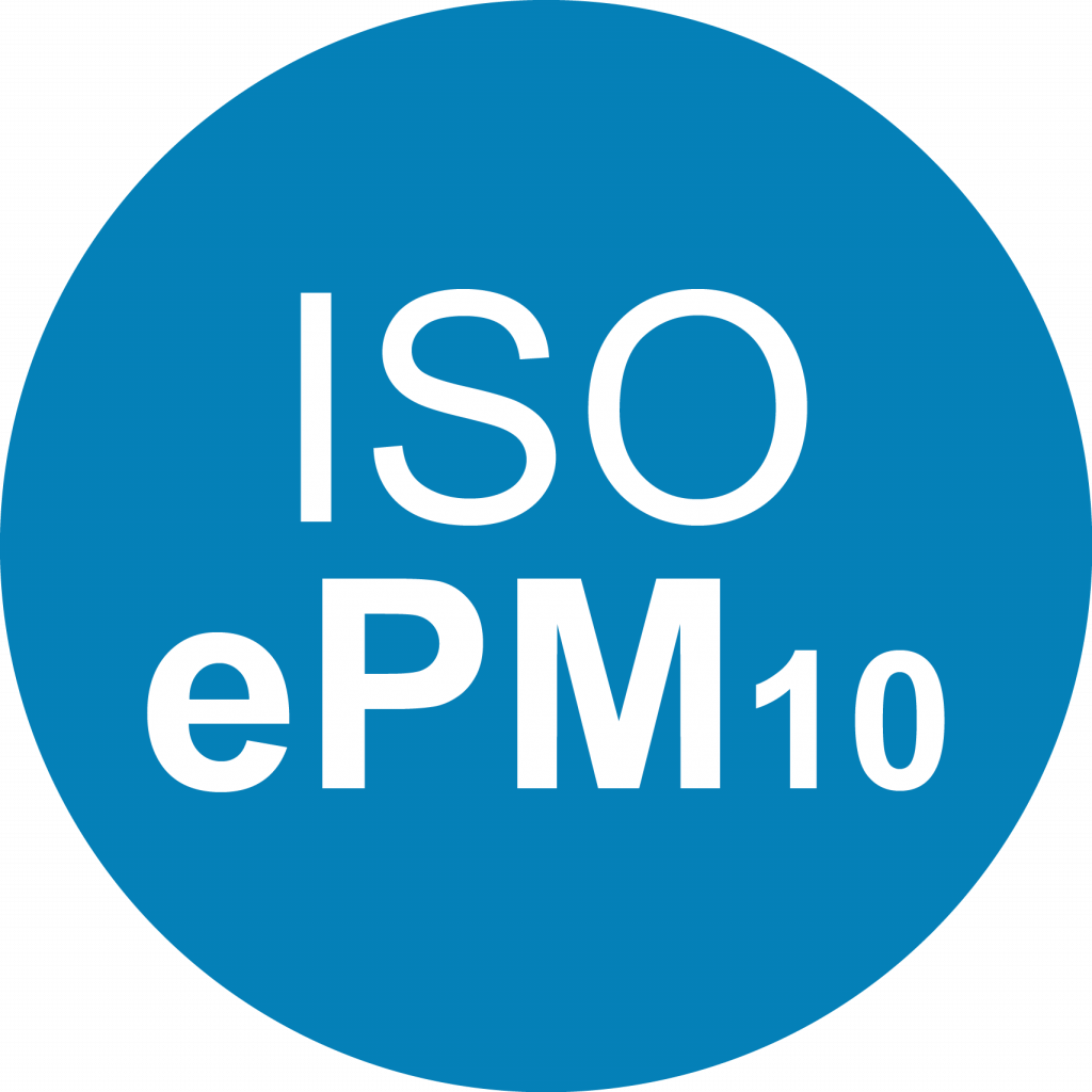 ePM10 Button, blau